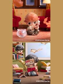 Labubu POP MART DIMOO "If Today Is Monday - The Missing Day" Series Collectible Figure, Comfortable Home Wear Design, Soft Healing Aesthetics, Cute Anime Art Toy, Suitable For Placing On Desk, Bookshelf And Home Office, Perfectly Expressing Daily Mood, Ideal For Collection Display And Photography Props, Also An Ideal Birthday, Christmas, Valentine's Day Or Friendship Gift For DIMOO Fans, Teenagers, Girls And Art Toy Enthusiasts. - Multicolor - View 10