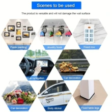 Heavy Duty Nano Double-Sided Tape - Reusable, Residue-Free And Washable - Strong Adhesive Strips, Suitable For Home, Office And Automotive