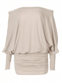 Y2K Style Women's Clothing Black Backless Batwing Sleeve Bodycon Mini Dress For Young Fashionable Women, Music Festival, Suitable For All Seasons Religion>Clothes, Suitable For Going Out, Cocktail Parties, Parties, Christmas, Nightclubs, Banquets, Film Festivals, Cinemas, Balls, Cocktail Parties, Bars, Weddings, Graduation Ceremonies, Homeships, Birthday Parties, Rebellious Girls, Festival-Themed Parties, Going Out, Streetwear, Fashion Shows, Dates, Valentine's Day, Going Out To Work At University School, Village, Concert, Street Girl, Girl, Country Outfits Women, The Best Women Out, Ladies' Holiday Clothing, Country Concert, Country Concert Outfit,New Years Outfit Women Valentine's Day, Clothes, Valentine Outfits For Women - 杏色 - 查看 4