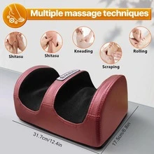 Foot Massager! Ergonomically Designed To Fit The Human Body, It Features A Lifelike Rotating Kneading Function For Legs And Feet, Deeply Relieving Muscle Tension. Say Goodbye To Your Parents' Daily Fatigue; It's A Thoughtful Gift Choice For Festivals. - US A Type Plug(110-127V) - View 6
