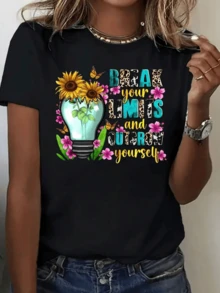 Women Sports Tees & Tanks - Black - View 8