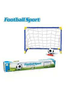 YH-DQ-3 Portería de Fútbol 2 en 1 con Balón - Set de Fútbol Portátil para Interior/Exterior, Fácil Montaje, Construcción Duradera de ABS, Perfecto para Diversión Familiar - Multicolor - Ver 3