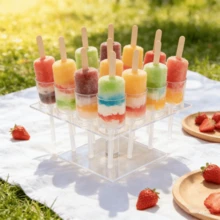 1 Set Acrylic Dessert Stand, Candy Tray Holder Suitable For Party, Wedding, Birthday Dessert Table Display - Clear - View 3