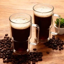 1/2/4pcs - 400ml Capacity Glass Water Cups, Coffee Containers, Glass Beer Mugs, Handled Glass Cups, Glassware Set, Mugs, Double-Layer Heat-Resistant Glass Drinkware, High-Quality Glass Containers, Suitable For Home, Office, Cafe, Bar, Holiday Party, Wedding Gifts - Transparent - View 5