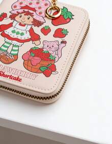 New Style Short Cartoon Women's Wallet With Sticker, Strawberry Design, Cute Student Coin Purse,  Children's Bag.,Christmas,Christmas Gifts,Gifts For Women,Purses,Red Purse,Crossbody Bags For Women,Purses And Bags Women,Bags,Backpack,Shoulder Bag,Fall,Fanny Packs For Women,Tote Bags For Women,Gold Purse For Women,Funny Gifts,Makeup Bag - 草莓女孩 - 查看 4