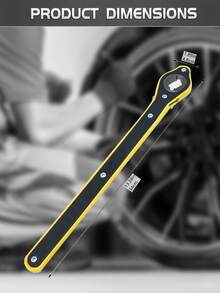 Universal Ratchet Wrench - Dual-Purpose Slotted Wrench, Convenient For Automotive And Tire Maintenance And Repair
