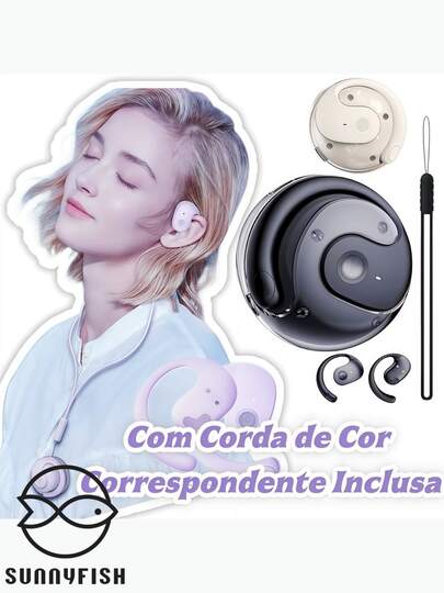 Fones Bluetooth Sem Fio com Fixação Firme na Orelha, Ergonômicos e Resistentes