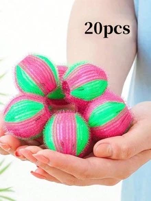 宠物毛发去除洗衣球，蓬松洗衣球 - 防毛发，洗衣机清洁球，可重复使用且耐用的绒毛收集器，保持衣物和床上用品无毛发，宠物主人必备 - 提升您的洗衣体验 - 紅色 - 查看 15