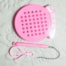 Cute Magnetic Bead Drawing Board Keychain Pendant Mini Toy Car Keychain Doll Machine Small Gift