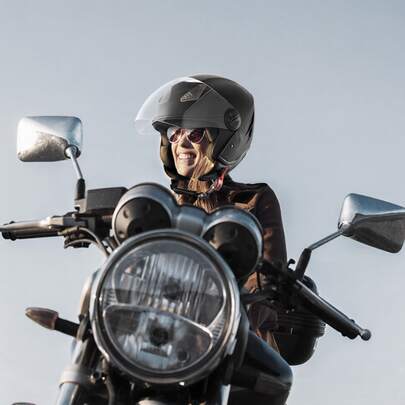 Motorradhelm Motocross-Helme 3/4 Gesicht Größe M, Helme aus ABS mit Bluetooth-Schlitz & Wechselglas, DOT-geprüfter bequemer Motocross-Helm, für Jugendliche & Erwachsene schwarz