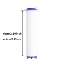 原装PP棉淋浴喷头滤芯替换装 - 高压缩棉芯 - 适用于多种淋浴喷头 - 直接替换 - 经久耐用 - 完美贴合 - 高效过滤，浴室用品，浴室配件 - 10pcs-長度8cm - 查看 2