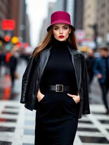 1 chiếc mũ ngư dân unisex, mũ chống nắng du lịch biển, mũ tai bèo thời trang, mũ chống nắng ngoài trời dành cho nữ, mũ chống tia UV màu trơn, thích hợp cho chơi golf, câu cá, kỳ nghỉ, và sử dụng hàng ngày. - Nhiều màu - Xem 6