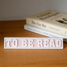 1pc 3D Printed Bookshelf Bookmark - To-Read Sign, Pink Plastic Bookend, Lightweight And Durable, Suitable For Book Lovers, Readers, Libraries Or Home Organization - Multicolor - View 8