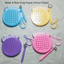 Cute Magnetic Bead Drawing Board Keychain Pendant Mini Toy Car Keychain Doll Machine Small Gift