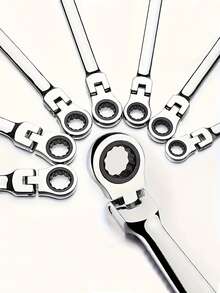 1pc Ratchet Wrench Set, Includes Multiple Small Wrenches, 1pc, Affordable Price, Best Value, Auto Repair Tool, Home Repair Tool (We Sell Separately, Please Check Model When Purchasing. Thank You!) - Multicolor - View 2