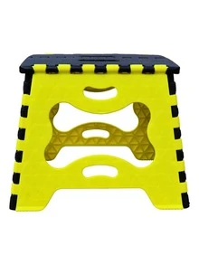 Banco Plegable Pequeño Portatil Plastico Banquito 1 Pza Acabado de la estructura Mate - Amarillo - Ver 5