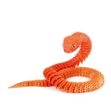 1/2/5 PCS New 3D Printed Snake With Movable Joints, Colorful Ornament For Home & Office Desktops, Suitable For Various Room Decorations; Can Be Used As Statue, Stress Relief Toy & Fidget Toy, Ideal Gift For Birthdays, New Year And Parties (Eye Color Random) - Multicolor - View 9