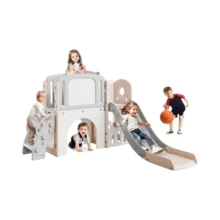 Kids Freestanding Slides - Pink - View 7