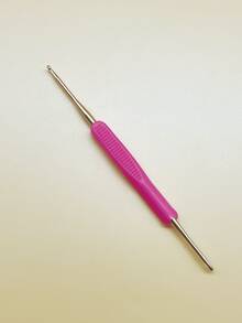 钩针套装，软橡胶手柄铝制编织针套装（颜色随机） - 彩色 - 查看 6