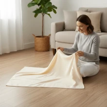 TDHD 1pc 100*100cm Solid Color Muslin Newborn Swaddle Blanket, Baby Wrap Blanket, Infant Swaddle Wrap, Newborn Anti-Startle Swaddle, Baby Swaddle Wrap