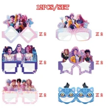 12pcs Kimetsu No Yaiba Paper Party Glasses, Photo Props, Suitable For Birthday Party Supplies, Gifts - Multicolor - View 6
