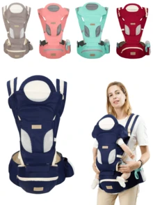 3-In-1 Baby Carrier Waist Stool, Lightweight And Convenient For Newborns And Infants, Suitable For All Seasons - Multicolor - View 2