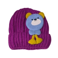 1 pieza gorro tipo bonete estilo beanie con diseño divertido tipo gorro loco, unitalla elástica, ideal para invierno, fiestas, disfraces y uso diario, para niños+5 años y adultos - Oso - Ver 9