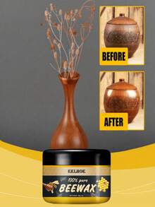 EELHOE 40克/80克/100克天然蜂蜡家具抛光剂，蜂蜡木材干燥剂，天然蜂蜡，传统木蜡，多用途蜂蜡家具抛光剂 - 黃色 - 查看 11