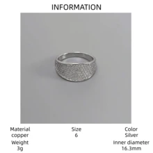 VKHK 1 pieza Anillo decorado con circonita brillante de lujo, adecuado como accesorio de boda/regalo para mujeres - Multicolor - Ver 19