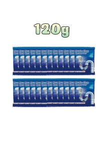 JAYSUING Pipe Cleaning Tablets: Cleaning Grease And Hair Clog In Kitchen And Bathroom Drains. It Reacts Quickly With Water To Produce Rich Foam. Penetrates Deep Into The Pipes To Break Down Stubborn Clogs. Special Deodorizing Agents Effectively Eliminate Drain Odor, Keeping The Kitchen And Bathroom Air Fresh And Pleasant. - Powdery - View 13
