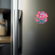 "1PC 3-Inch Removable Vinyl Waterproof Creative Flower Pomegranate Plant Sticker For Laptop, Phone Case, Water Bottle, Journal, Notebook, Helmet, Dorm Decor, Aesthetic Decorative Stickers For Smooth Surfaces"Boho Stickers - Multicolor - View 8