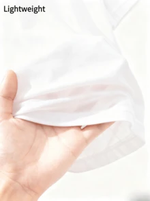 GlowEve Camiseta de manga corta casual para mujer con estampado de corazón y decoración de rhinestone - Blanco - Ver 5