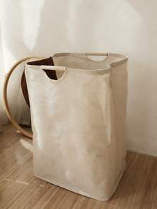 Giỏ đựng quần áo bẩn gấp gọn, giỏ vải dung tích lớn có tay cầm bằng gỗ, lý tưởng cho gia đình và ký túc xá, hoàn hảo để sắp xếp quần áo bẩn, chăn ga gối đệm, đồ chơi, tạo thêm nét tối giản và thời trang cho không gian sống. Phù hợp cho chủ nhà, người thuê nhà, sinh viên đại học, tuyệt vời để lưu trữ và sắp xếp đồ đạc trong phòng ngủ, phòng tắm, ký túc xá. Tay cầm di động, thiết kế gấp gọn giúp tiết kiệm không gian. - Nhiều màu - Xem 8