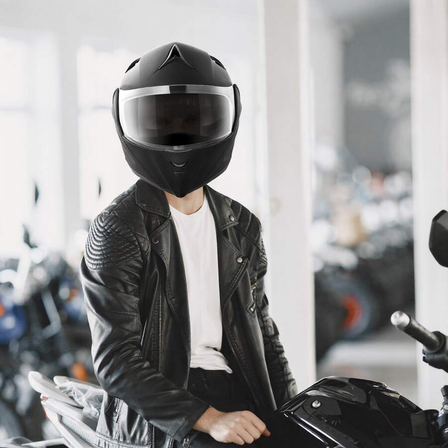 Casques de moto - Motorrad-Visierhelm, version européenne, taille L - Voir 1