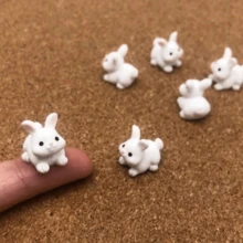 可爱迷你树脂兔子摆件 - 可爱的仙女花园装饰、微景观DIY工艺品、生日复活节礼物、毕业礼物 - 多色 - 查看 1