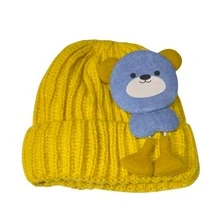 1 pieza gorro tipo bonete estilo beanie con diseño divertido tipo gorro loco, unitalla elástica, ideal para invierno, fiestas, disfraces y uso diario, para niños+5 años y adultos - Oso - Ver 6