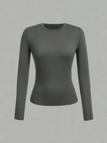 Women Tops - Black Grey - View 4