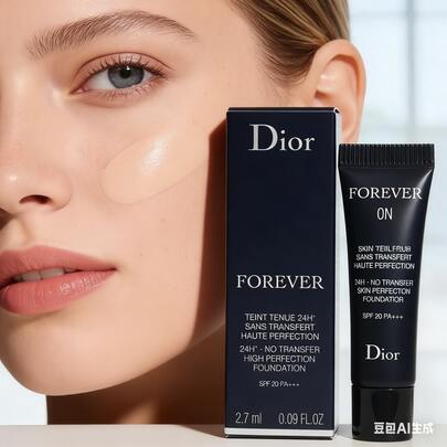  DIOR Forever Foundation (Soft Glow) Shade 0N 2.7ml - Long-Lasting Hydrating Full Coverage with Natural Radiant Finish for All-Day Comfort