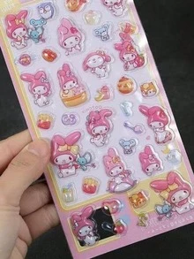 Adesivos de Cristal Brilhante em Desenho Animado 3D, Adesivos Gravados Fofos, Adesivos Decorativos de Diamante, Adesivos 3D de Relevo em Desenho Animado Vazados, Adesivos Realçados Divertidos para Capa de Celular, Conta Manual, Universal, Decoração de Festa, Pequeno Presente, Brinquedo, Decoração de Celular, Tablet (Alguns Estilos Podem Ter Diferenças de Cor e Serão Enviados Aleatoriamente) - Multicolorido - Visão 2