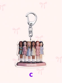 1个亚克力卡通钥匙扣，KATSEYE，KPOP风格，韩国人气女团，成员包括Manon、Sophia、Daniela、Lara、Megan和Yoonchae，可作包包挂饰，粉丝礼物。适合送给男朋友、女朋友、家人、老师，也可作为派对礼物或手机装饰。 - 彩色 - 查看 4