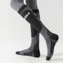 3 paia di calze da basket da uomo, calze sportive lunghe e spesse, traspiranti e che assorbono l'umidità - Multicolore - Visualizzare 4