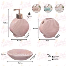 Bathroom Kit Lavatory Liquid Soap Holder / Seabed 01 - Blue - View 3