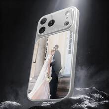 極簡 DIY 定製照片手機殼，適用 17 Pro Max/16，磁吸磨砂殼，全鏡頭保護，適用 S26/S25，防震防刮 - 銀色 - 查看 10