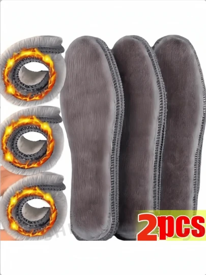 2pcs/Set Self-Heating Shoe Insoles, Constant Temperature Warm Plush Insoles, Suitable For Winter Boots, Shoe Bottom Warmth, Fuzzy Insoles. Recommend Choosing One Size Larger, Great Gift For Winter, Girlfriend, Valentine's Day, Back To School, Thanksgiving, Christmas, Casual Party (2pcs = 1 Pair, Price Is For 1 Pair) Insulation,Galentines,Puppy,Carnival,Party Decorations,Shoe,Spring Summer Picks,Brides Maid Gifts,Room,Bedroom Decor,Beach,Travel,For Men,For Women,Vacation,Women's Day,Travel Essentials,Wedding Favours,Y2k,Bedroom,Car Accessories Women,Kitchen Decor,Cute Stuff