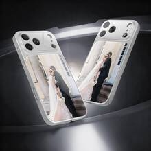 極簡 DIY 定製照片手機殼，適用 17 Pro Max/16，磁吸磨砂殼，全鏡頭保護，適用 S26/S25，防震防刮 - 銀色 - 查看 7