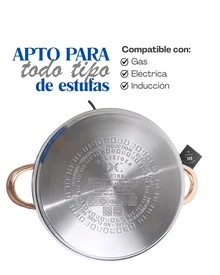 Juego de Ollas Arrocera Jumbo - Deliziosa Cucina 26, 28 Y 30 Cm Acero Inox Plateado - Acero Inoxidable Reforzado Premium | Cocina Saludable | Fondo Multicapas para Cocción Uniforme | Agarraderas de Silicona | Ollas Modernas y Elegantes | Apto para Estufas de Gas, Eléctrica e Inducción | Alta Calidad y Durabilidad - Plateado - Ver 3