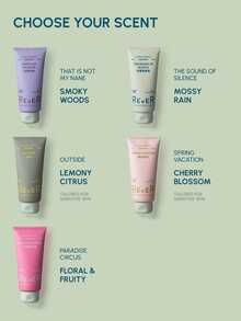 REVER 沐浴露和去角质磨砂膏 - 蕴含椰子油，滋养、保湿、焕活肌肤，持久留香 - 泡沫丰富的沐浴露 - 适合所有肤质。 - THE SOUND OF SILENCE - 查看 4