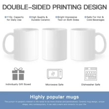 1pc Spanish Christian Bible Verse Mug - "TOD@ LO PUEDE / EN CRISTO / Que En él Mora Fortaleza / (Philippians 4:13) - El Libro De Cristo I" - Open Book & Spanish Bible Verse Design - Dishwasher - 白色 - 查看 3