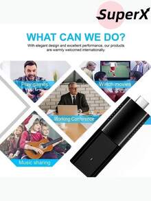Stick 4K Ultra HD Android System - 512GB+1TB, Bluetooth Voice Control, 5G Wi-Fi - 黑色 - 查看 2