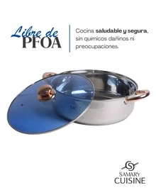 Juego de Ollas Arrocera Jumbo - Deliziosa Cucina 26, 28 Y 30 Cm Acero Inox Plateado - Acero Inoxidable Reforzado Premium | Cocina Saludable | Fondo Multicapas para Cocción Uniforme | Agarraderas de Silicona | Ollas Modernas y Elegantes | Apto para Estufas de Gas, Eléctrica e Inducción | Alta Calidad y Durabilidad - Plateado - Ver 2